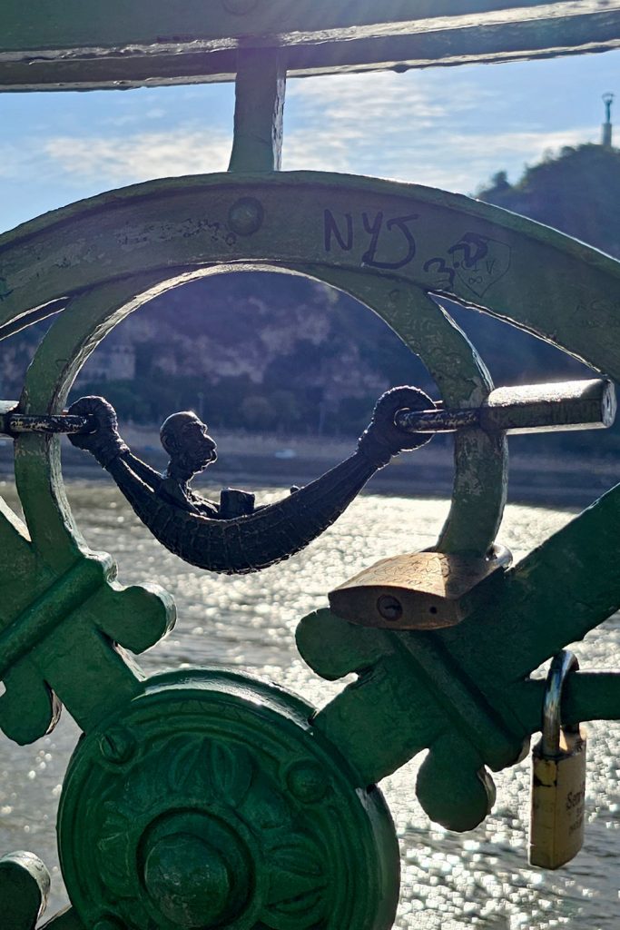 King Franz Joseph mini statue by Kolodko on Liberty Bridge