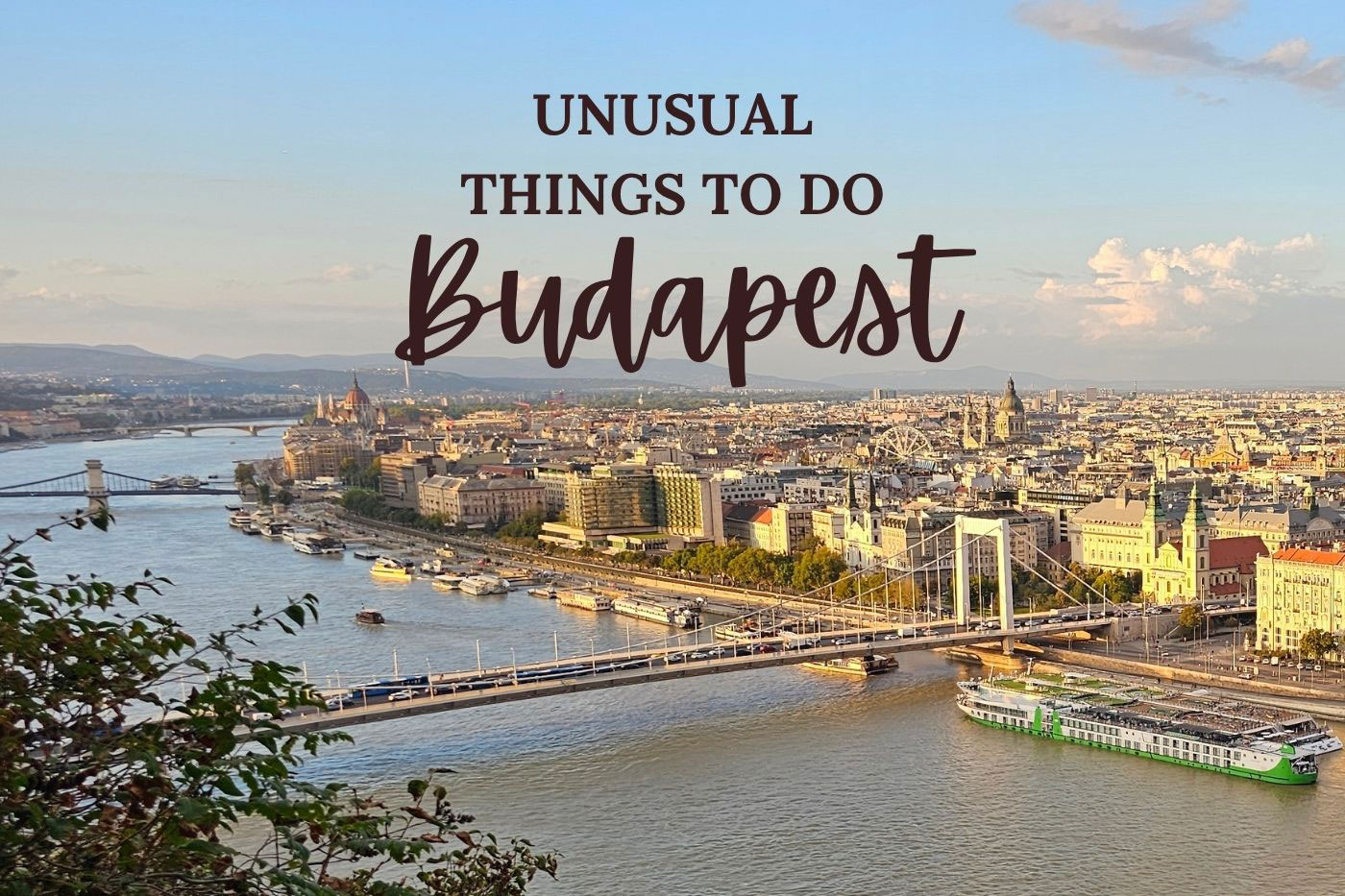 Budapest Pest side view from Gellert Hill