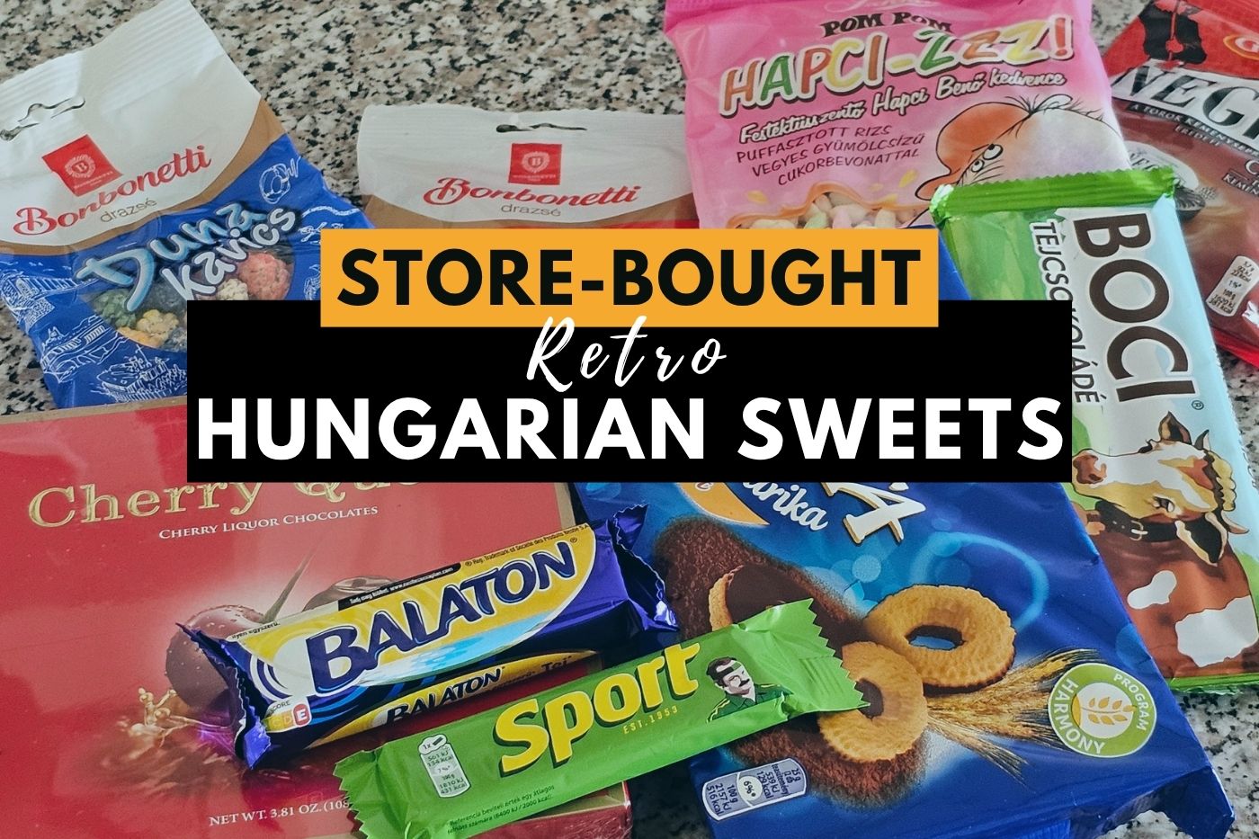 selection of Hungarian sweet snacks