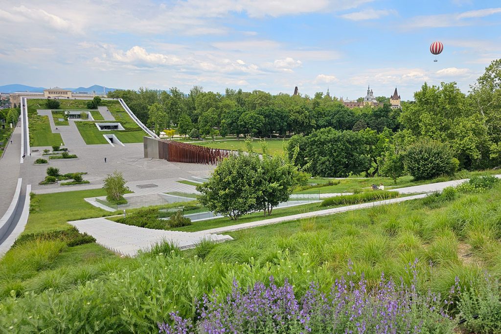 the green roof of the Museum of Ethnography in Budapest