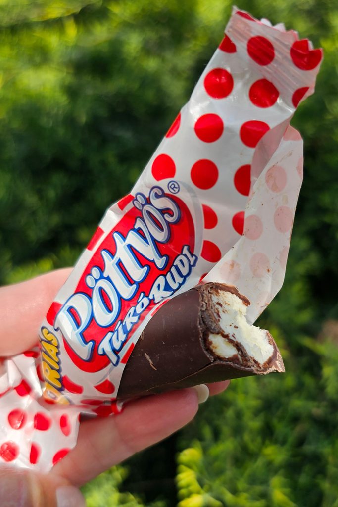 Piros Pottyos Hungarian túró rudi