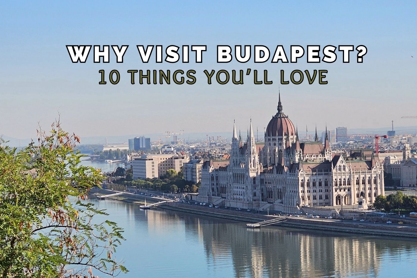 view of Hungarian Parliament on a clear sunny day