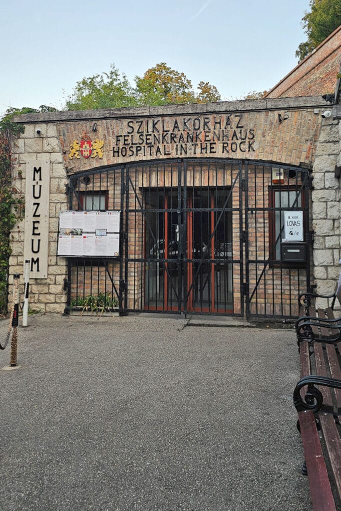 Hospital in the Rock Budapest entrance