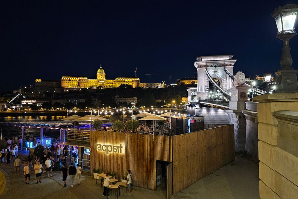 Raqpart riverside venue in Budapest