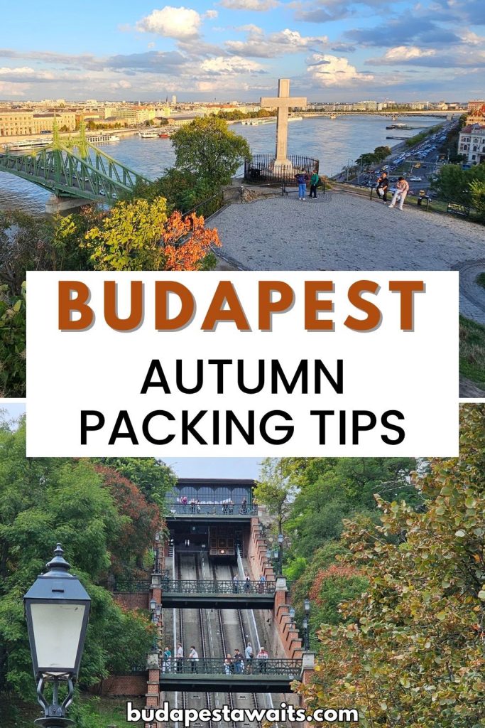 autumn photos taken in different parts of Budapest