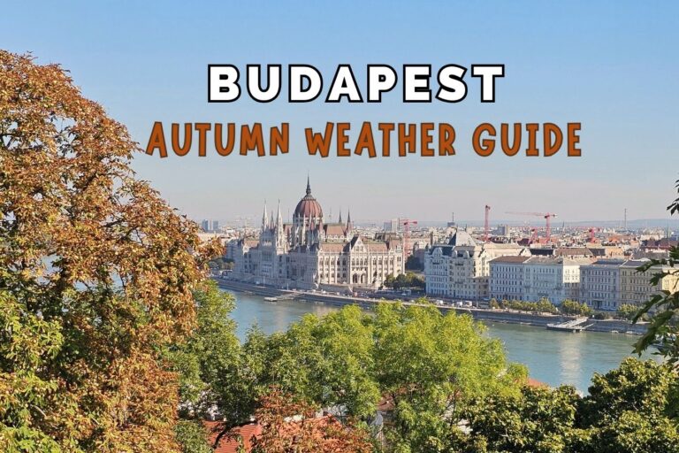 scenic view of the Parliament in Budapest in the autumn season