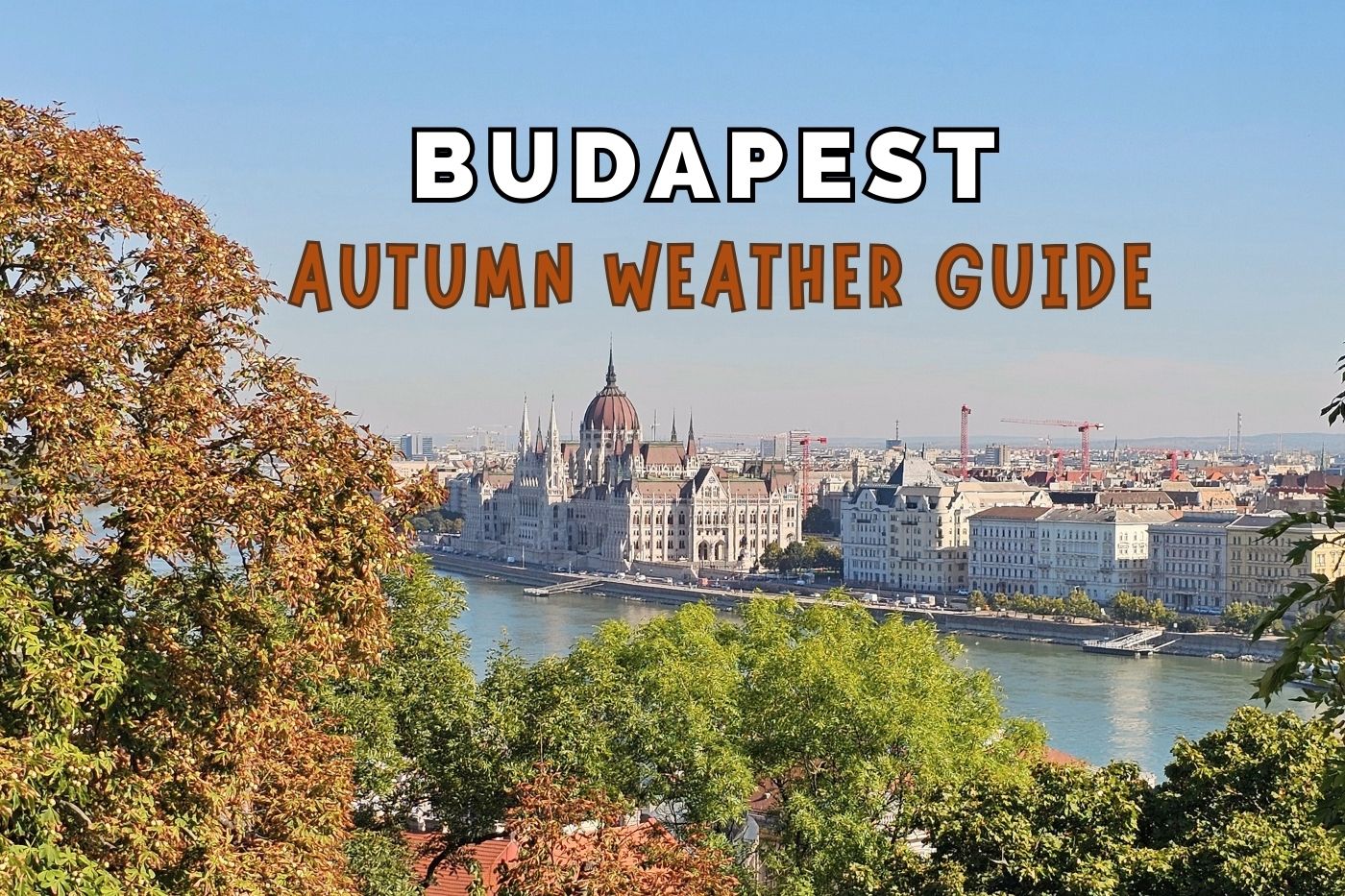 scenic view of the Parliament in Budapest in the autumn season