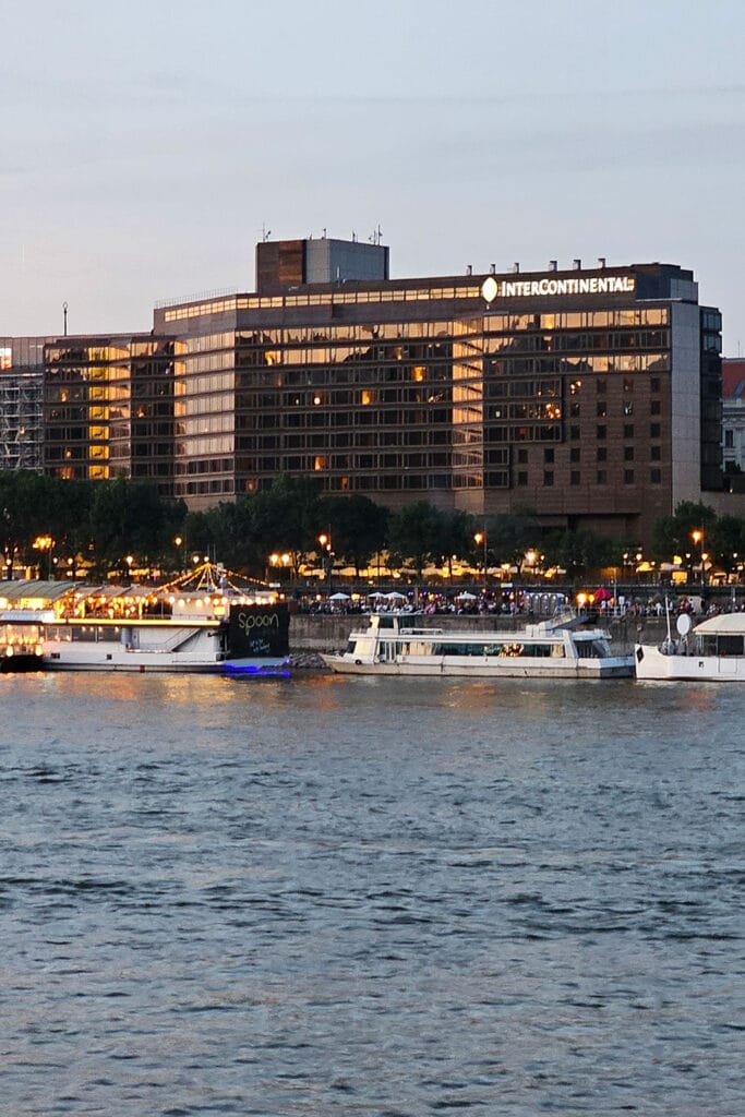 the building of the Intercontinental Hotel in Budapest Hungary