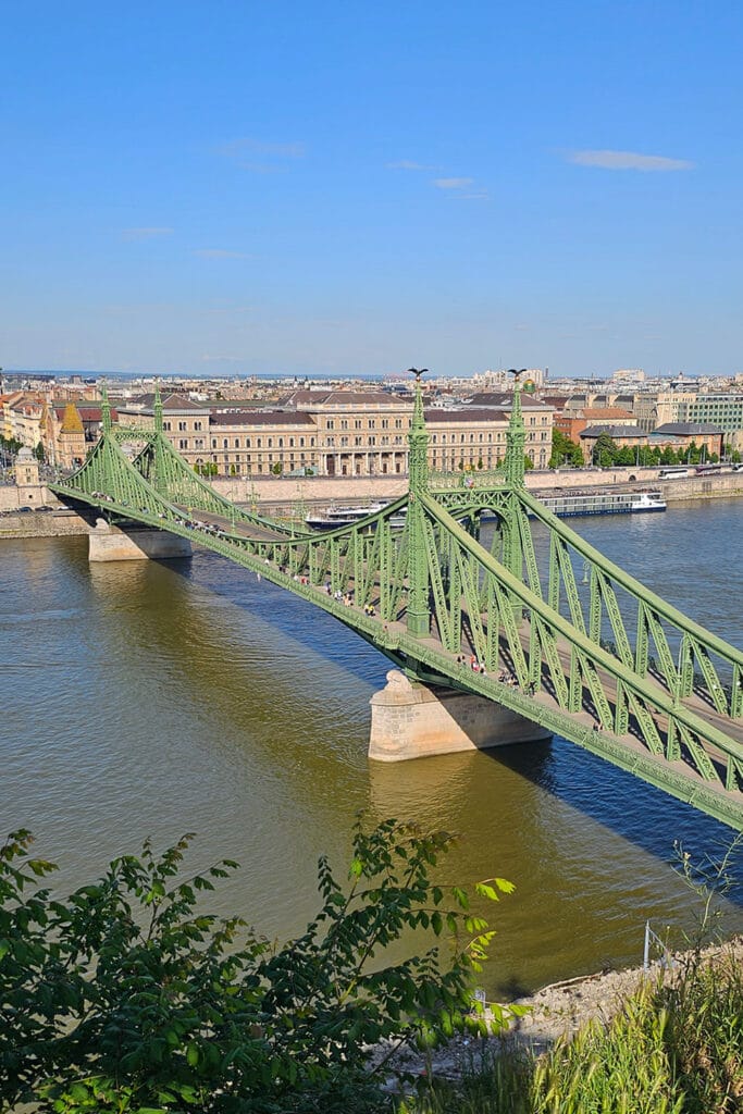 Liberty Bridge as seen from Gellért Hill
