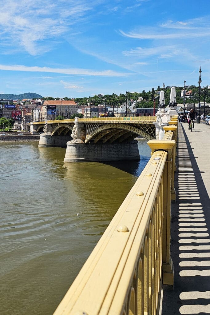 Margaret Bridge in Budapest on a sunny day