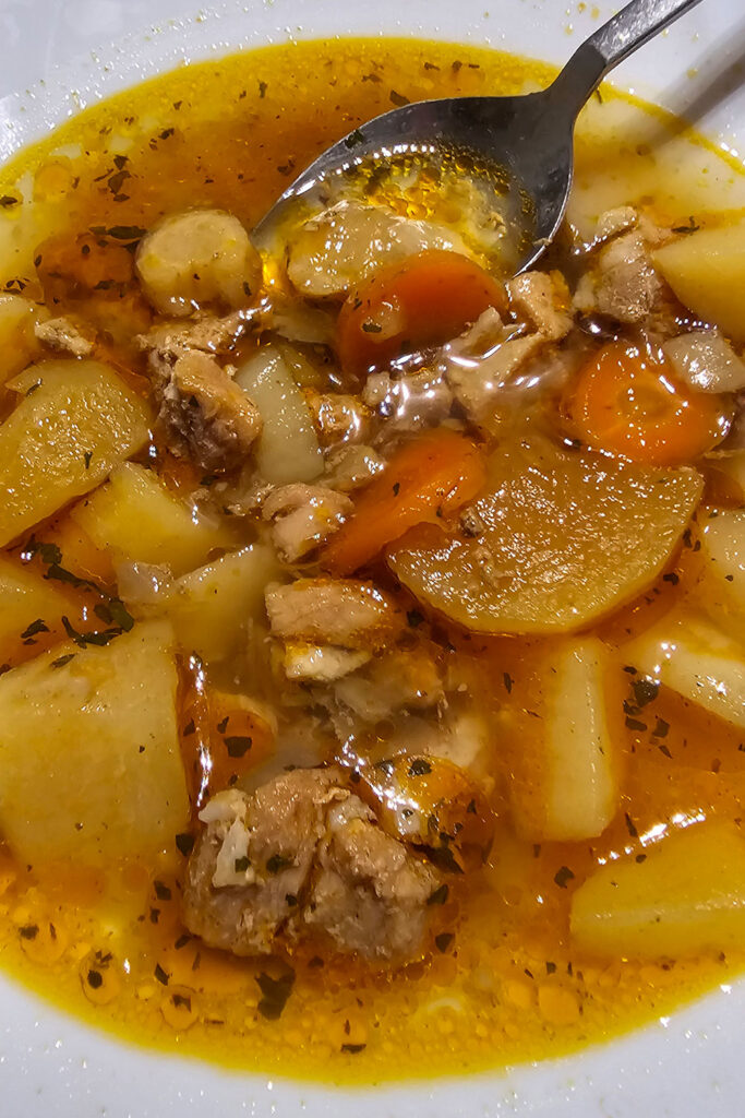 homemade goulash soup