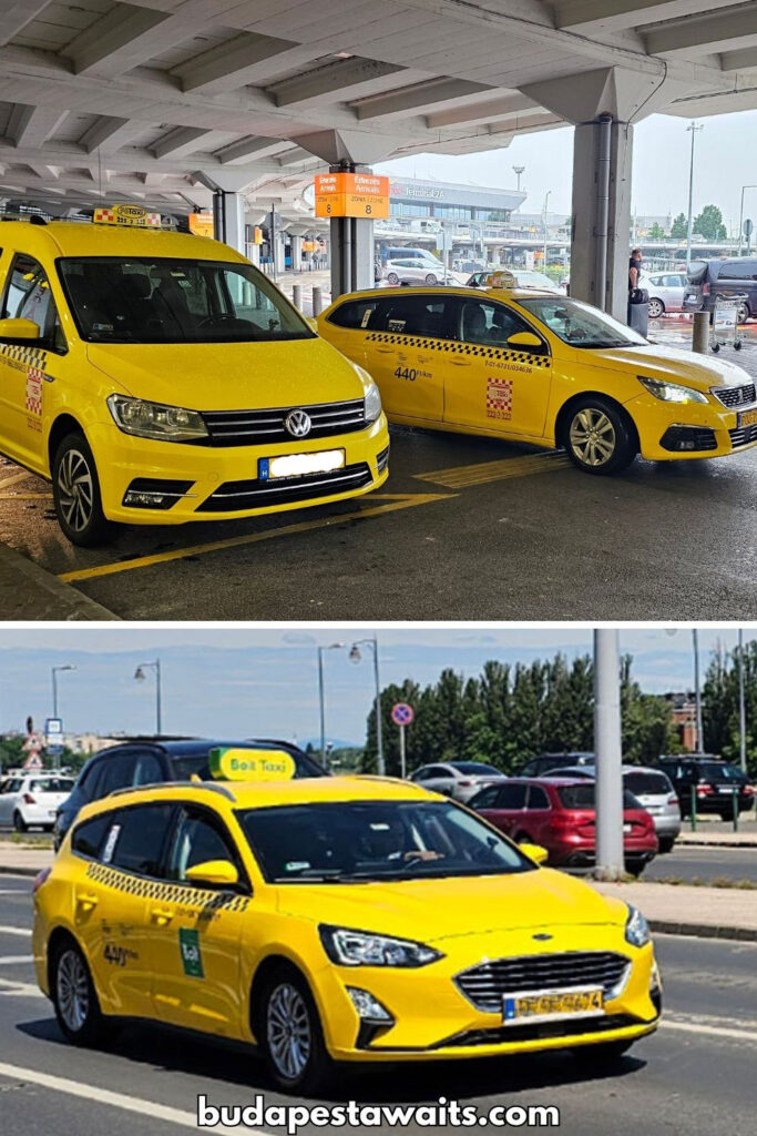 offical taxis in Budapest Hungary
