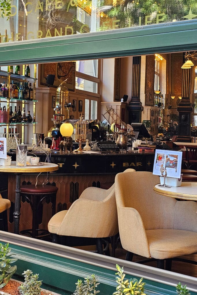 inside of Centrál Grand Café & Bar