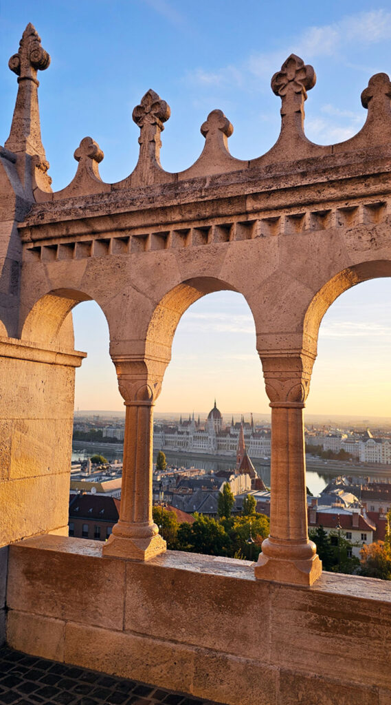 The Budapest Parliament as seen from Fisherman's Bastion