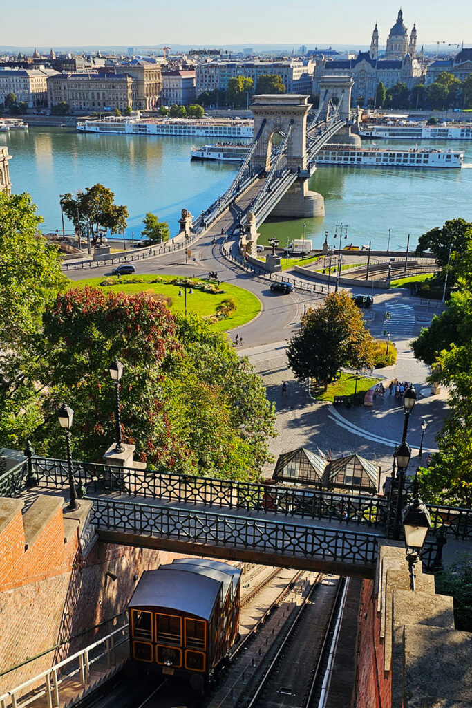 Budapest views over the Funicular
