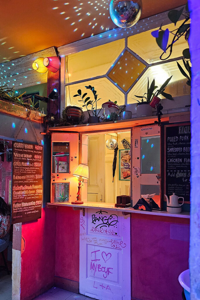 decoration in Szimpla Kert ruin bar Budapest