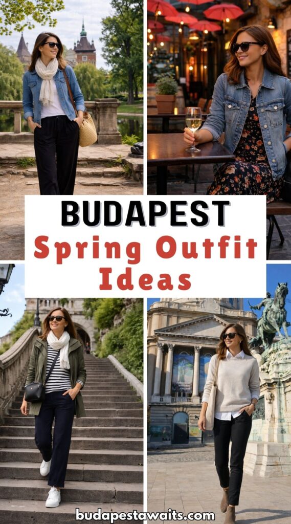 outfit ideas to wear in Budapest during the spring months